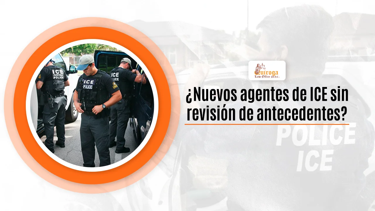 Nuevos agentes de ICE sin revisión de antecedentes